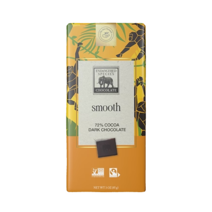 Endangered Species Bold + Silky Dark Chocolate, 3 oz.