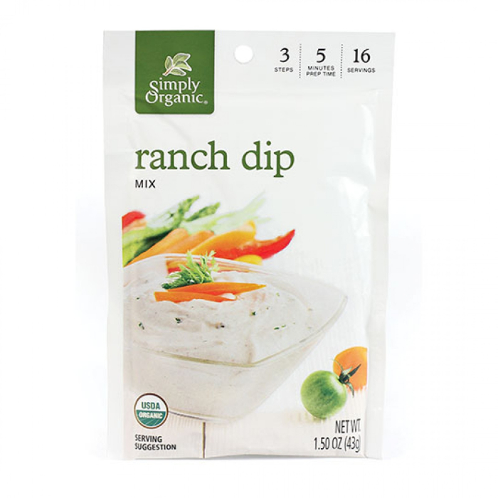 Simply Organic Ranch Dip Mix, 1.5 oz.