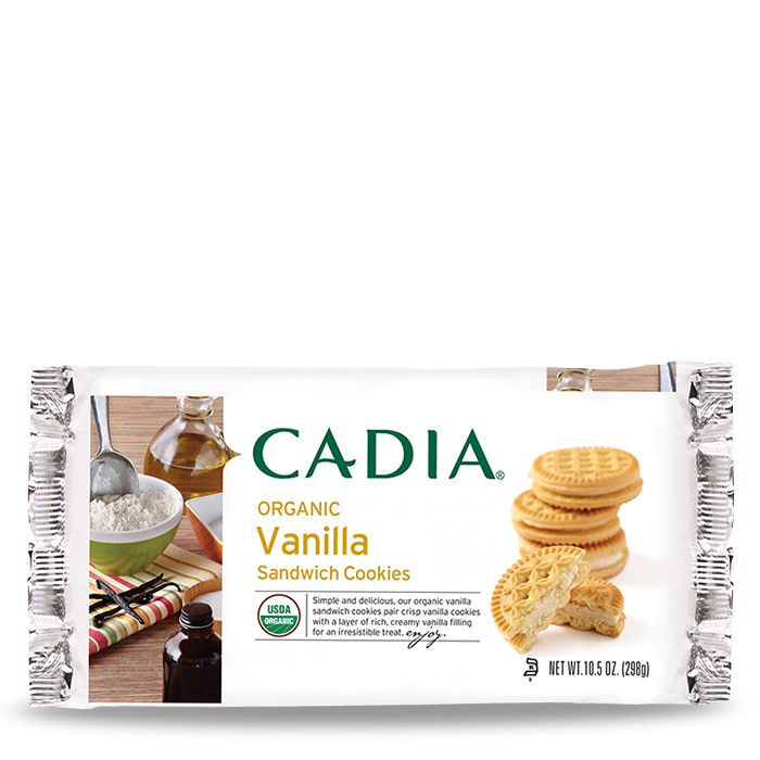 Cadia Organic Vanilla Sandwich Cookies, 10.5 oz.