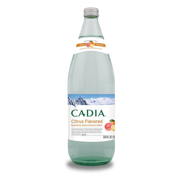 Cadia Citrus Flavored Sparkling Italian Mineral Water, 33.8 fl. oz.