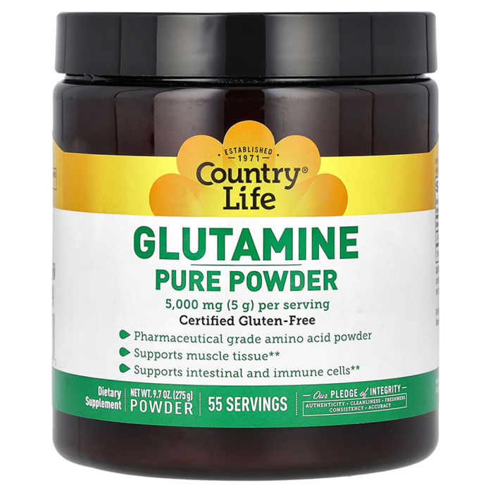 Country Life Glutamine Pure Powder - Front view