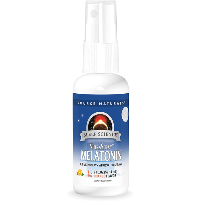 Source Naturals NutraSpray Orange Flavored Melatonin - Front view