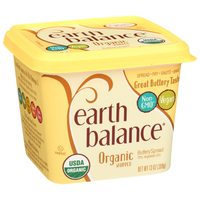 Earth Balance Organic Whipped Buttery Spread - Front view