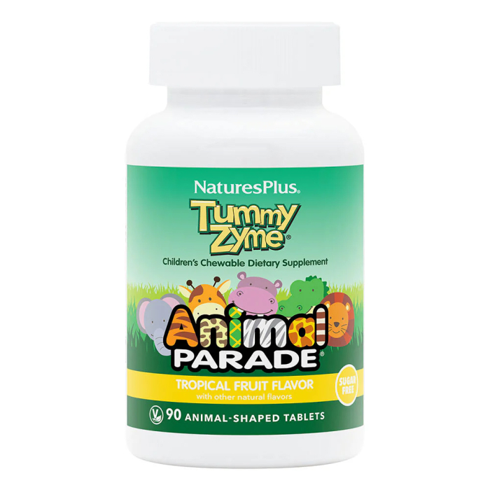 Nature's Plus Animal Parade Children's Tropical Fruit Tummy Zyme - Front view