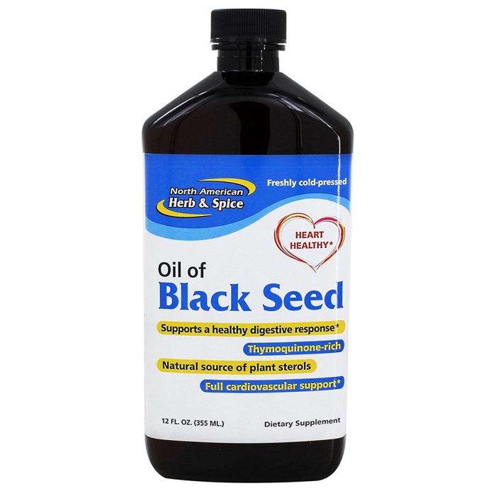 North American Herb Oil of Black Seed - Front view