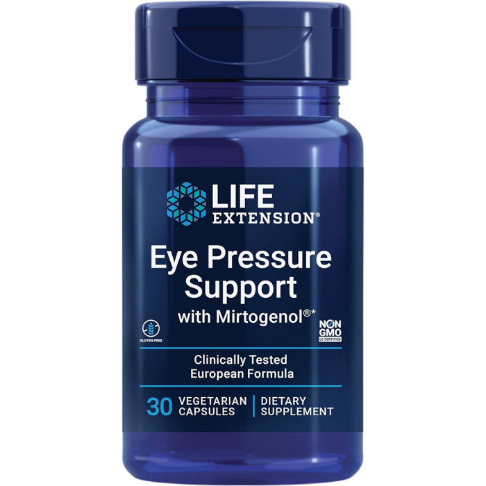 Life Extension Eye Pressure Support with  Mirtogenol - Front view