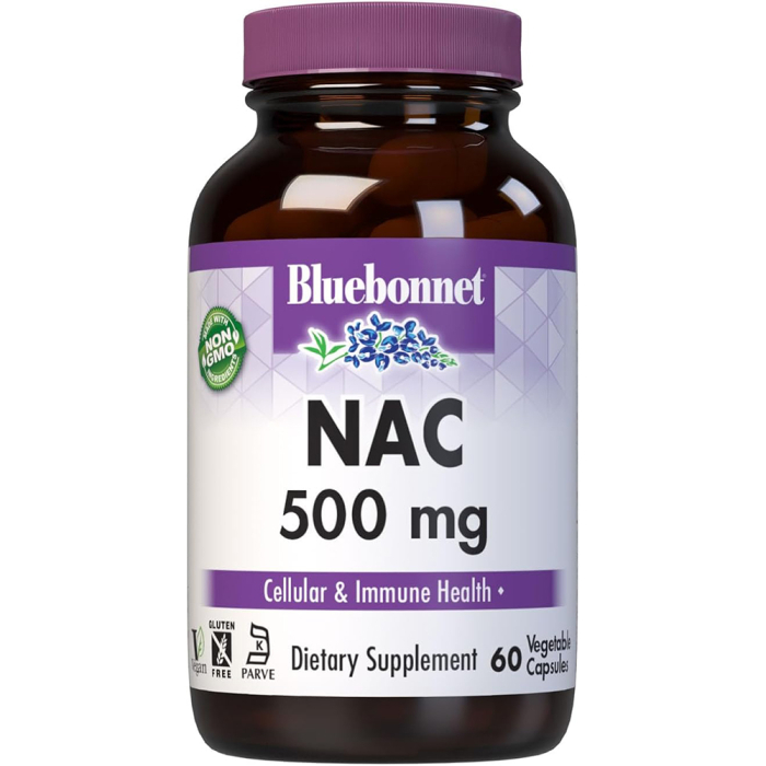 Bluebonnet NAC 500 mg - Front view