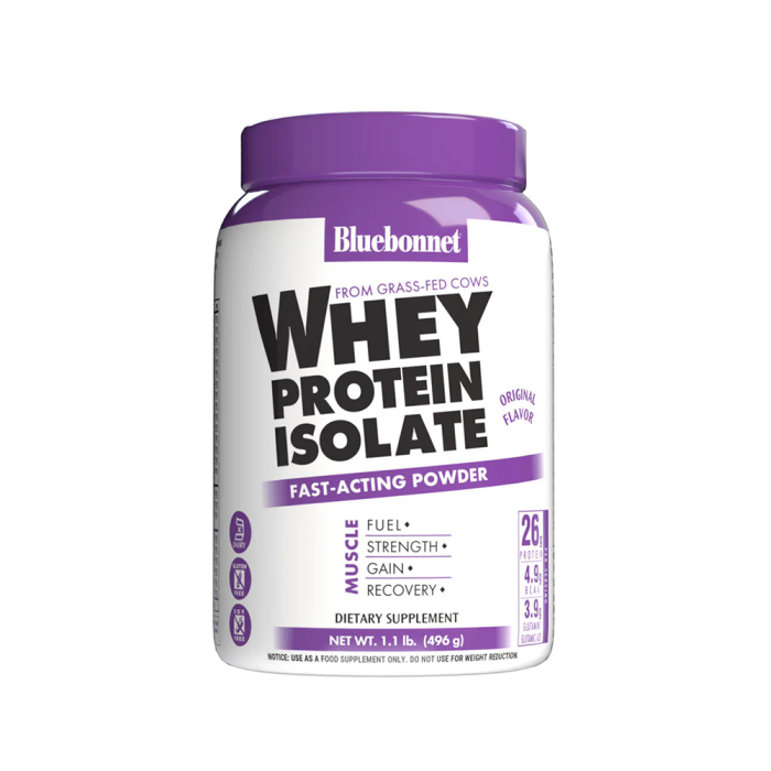 Bluebonnet Whey Protein Isolate Powder - Front view