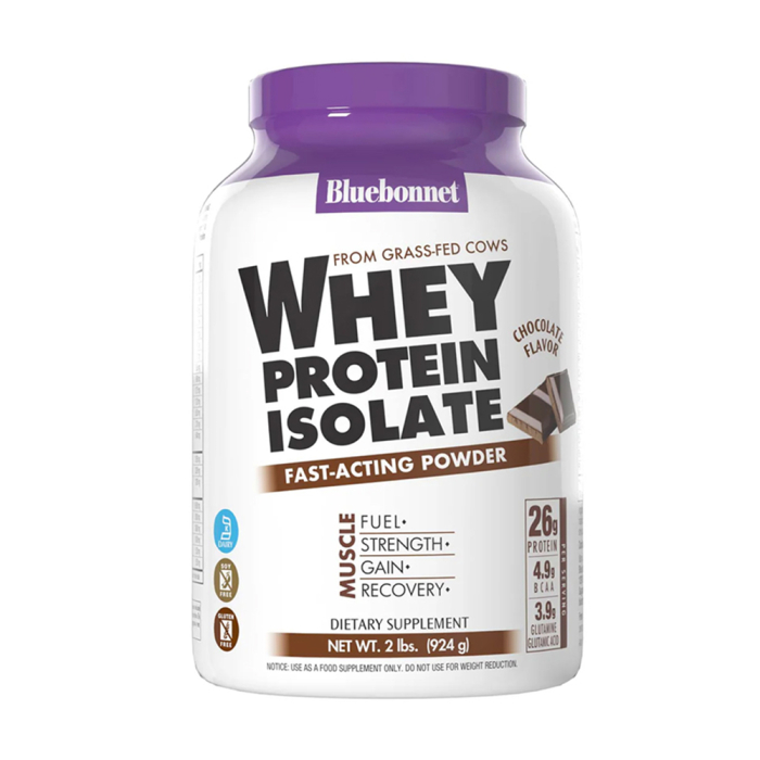 Bluebonnet Whey Protein Isolate Chocolate - Front view