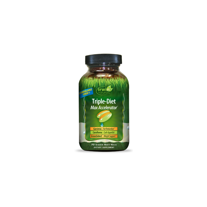 Irwin Naturals Triple-Diet Max Accelerator, 72 Softgels