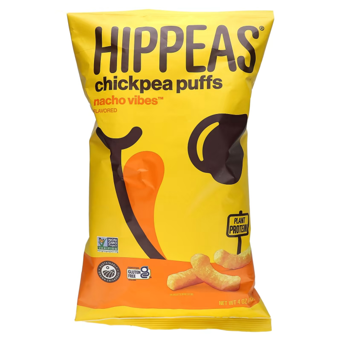 Hippeas Nacho Vibes Chickpea Puffs - Front view