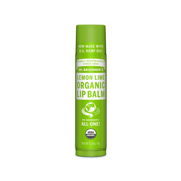 Dr. Bronner's Organic Lip Balm, Lemon Lime