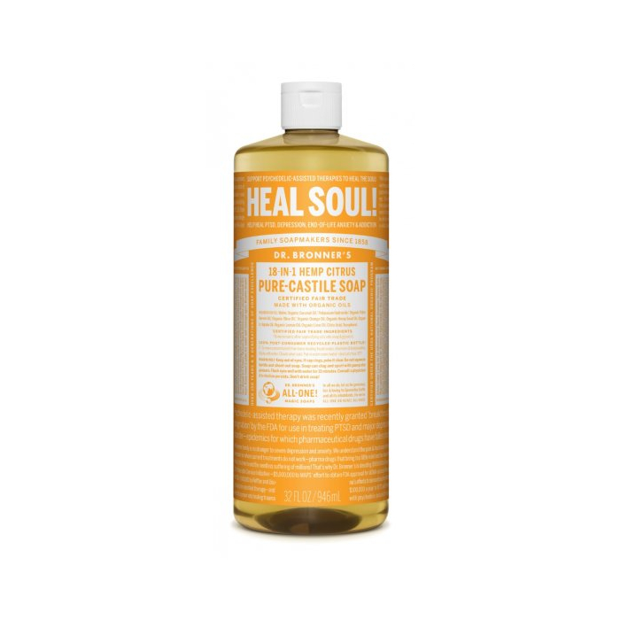 Dr. Bronner's Citrus Pure-Castile Liquid Soap