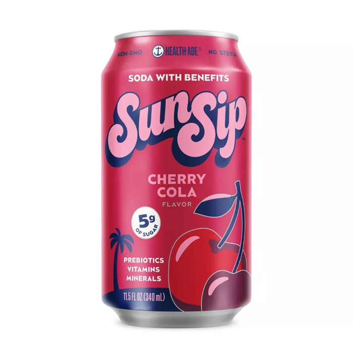 Health-Ade SunSip Cherry Cola Soda - Front view