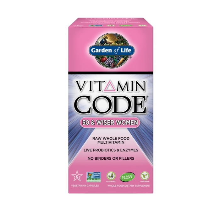 Garden of Life Vitamin Code 50 & Wiser Women, 120 Capsules