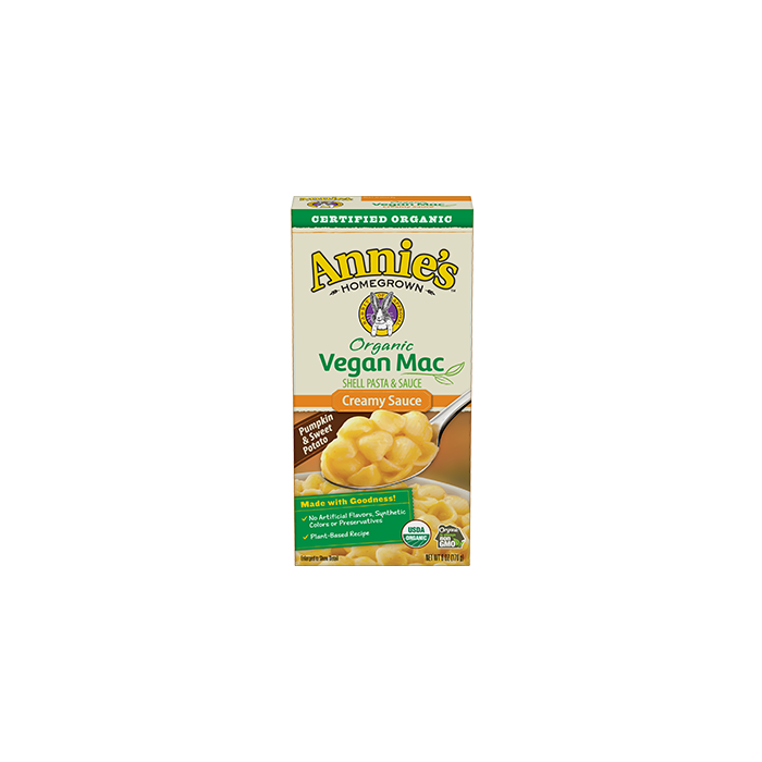 Annie's Organic Vegan Mac Shells with Creamy Sauce, 6 oz.