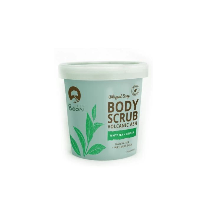 Bodhi White Tea & Ginger Whipped Body Scrub, 14 oz.