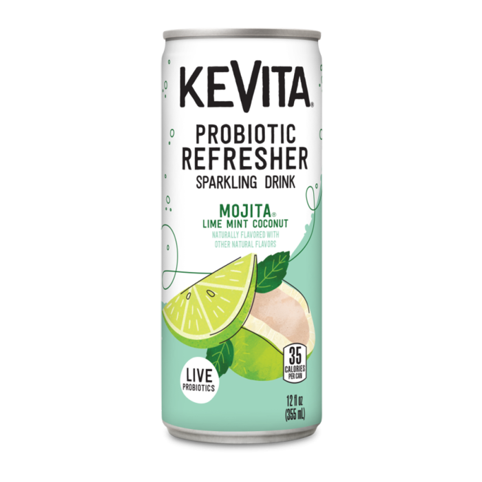 KeVita Mojita Lime Mint Coconut Probiotic Sparkling Drink - Front view