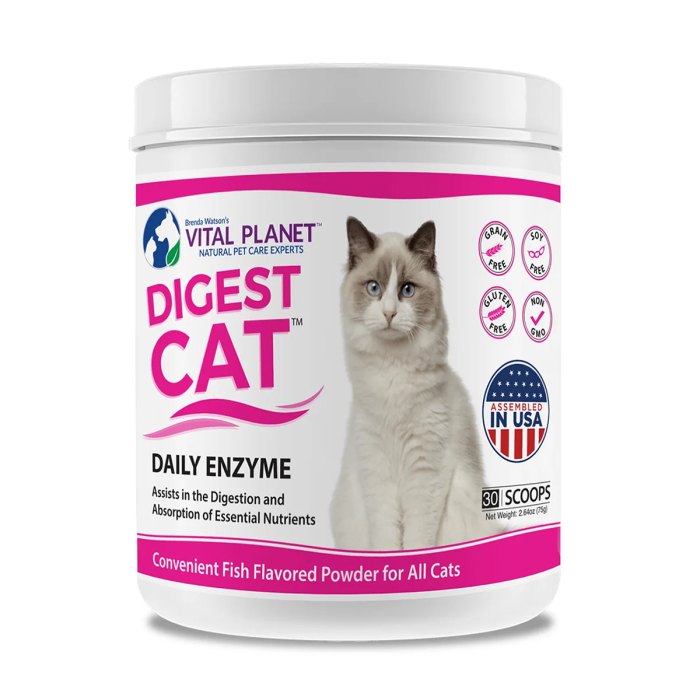 Vital Planet Digest Cat Daily Enzyme Powder - Front view