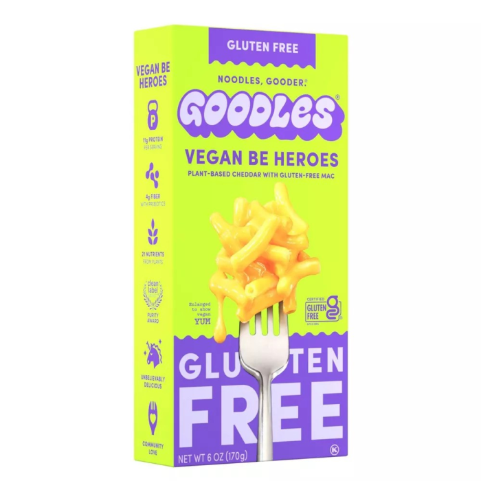 Goodles Mac & Cheese Gluten Free Vegan Be Heroes - Front view