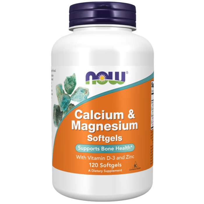 NOW Foods Calcium & Magnesium - 120 Softgels