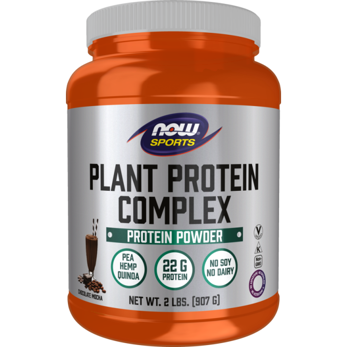NOW Foods Plant Protein Complex, Chocolate Mocha Powder - 2 lbs.