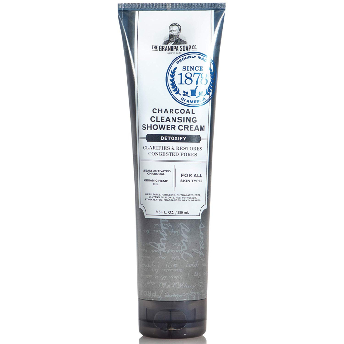 Grandpa Soap Charcoal Cleansing Shower Cream, 9.5 fl. oz.