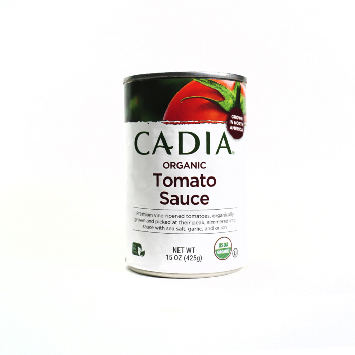 Cadia Organic Tomato Sauce - Front view