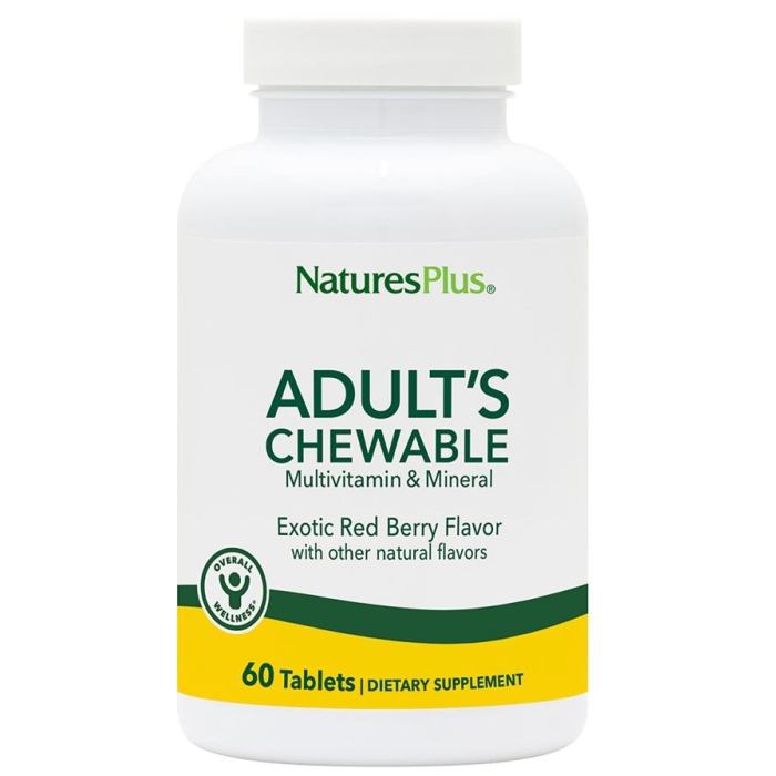 Nature's Plus Adult Exotic Red Fruit Chew, 60 Count